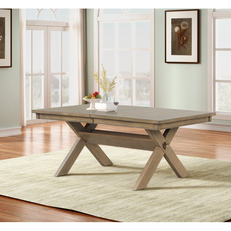 Gracie Oaks Raven Wood 9 Piece Dining Set Extendable Trestle